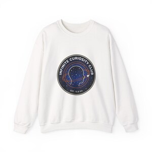 Infinite Curiosity Club Mission Patch Sweatshirt | space, astronaut, mission patch
