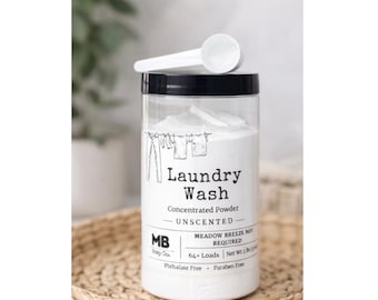 高級洗濯洗剤 - 無香料 - 消臭効果 - 敏感肌にも安心