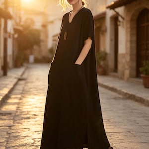 loose black dress for funeral Plus Size Black Dress Funeral
