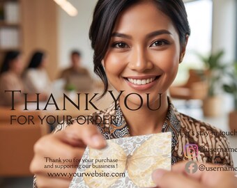 Sobu Batik Thank You Card