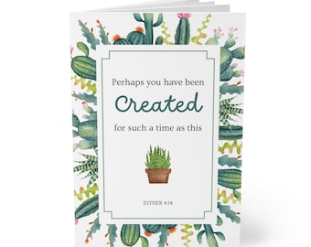 Esther 4 14 Women's paperback lined journal, Perhaps you have been created for such a time as this, lined notebook, scripture notebook,