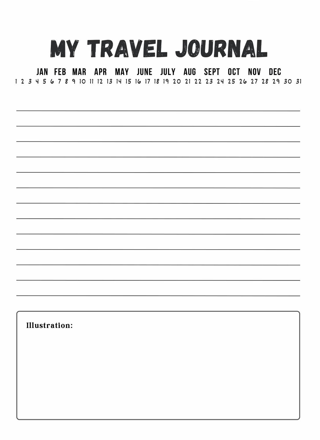 Adventure Journal Pages for Kids, PRINTABLE, Digital Download, Travel ...