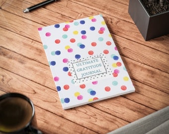 Diario de gratitud, diario de gratitud guiada, diario de reflexión, diario de atención plena, diario motivacional