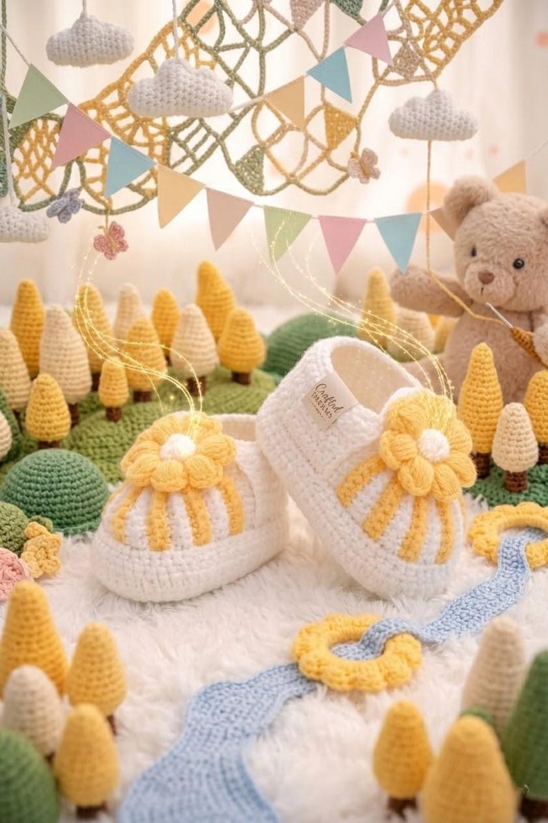 Easy Crochet Baby Booties Pattern | Newborn Beginner Tutorial (PDF ...