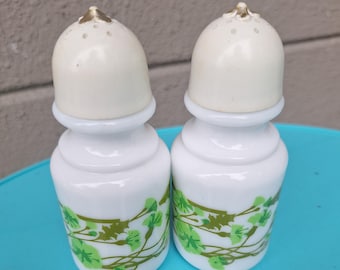 Vintage Avon Milk Glass "Lily of the Valley" Salt & Pepper shakers