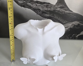 Escultura corporal mariposa 3D