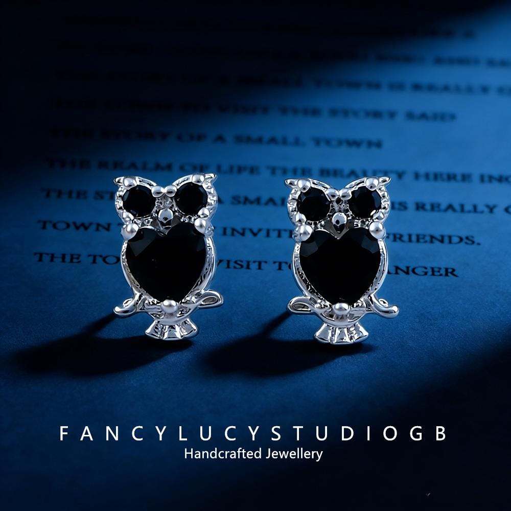 For My Wise Little Guardian, Owl Secret Keeper Earrings in S925 Sterling Silver