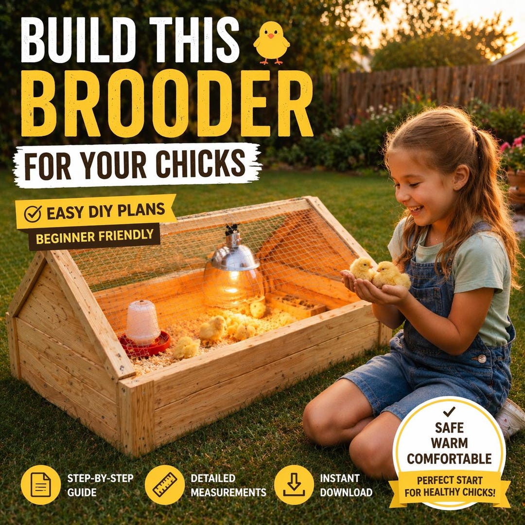 DIY Brooder Plans | Easy Step-by-step Guide for Chicks (digital ...