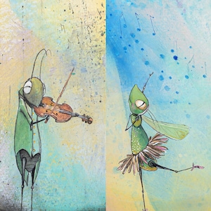 私のオリジナルのミックスメディア水彩画の 5"x7" ノートカード