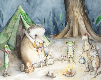 Camp Light Giclee Print