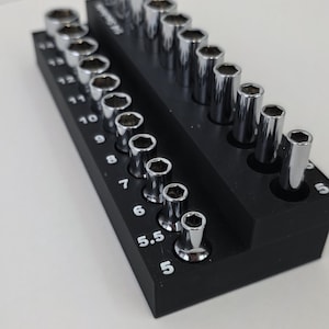 1/4 Tiefe Sockel und flache Sockel Sets Organisationstablett Metric