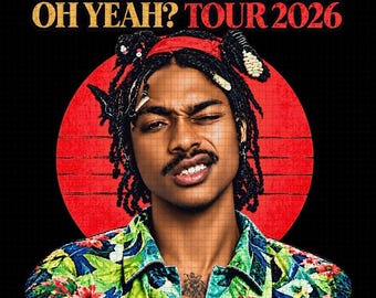 Steve Lacy Oh Yeah? Tour 2026 Archivo PNG: Diseño de camiseta (Descarga digital)