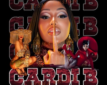 Cardi B 'Am I the Drama' Fan Art: T-Shirt PNG File (Digital Download)