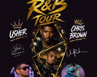Raymond & Brown Tour 2026, Usher x Chris Brown Tshirt Design ( Digital Download)