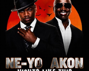 Ne-Yo Akon Nights Like This Tour 2026 PNG (Digital Download)