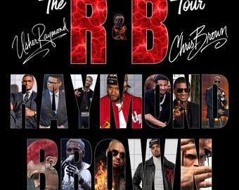 Raymond & Brown Tour 2026, Usher x Chris Brown Tshirt Design ( Digital Download)