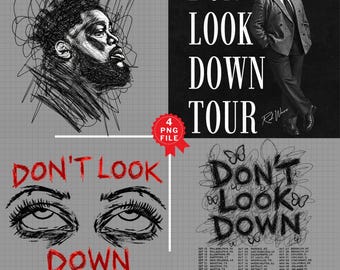 Archivo PNG de la gira "Don't Look Down Tour 2026" de Rod Wave (descarga digital)