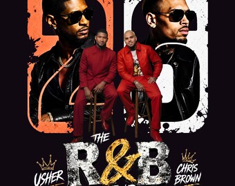 Raymond & Brown Tour 2026, Usher x Chris Brown Tshirt Design ( Digital Download)