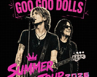 Diseño PNG de la gira de verano de Goo Goo Dolls 2026 (descarga digital)