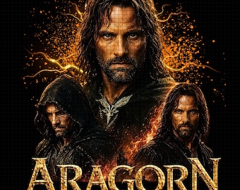 Aragorn Tshirt Design, Aragorn Pipe Smoking png, Lord of the Rings PNG File Fan Art T-Shirt (Digital Download)