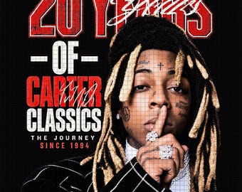 Camiseta de la gira "20+ Years" de Lil Wayne Carter Classics (Descarga digital)