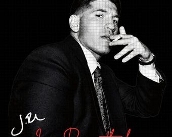 Diseño de camiseta de Jon Bernthal fumando, The Punisher PNG, merchandising de Jon Bernthal, Jon Bernthal Lover PNG (descarga digital)