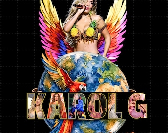 Karol G Tropicoqueta Tour PNG File: Concert Digital Download (300 DPI)