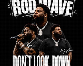 Rod Wave 'Don't Look Down Tour 2026 PNG File (Digital Download)