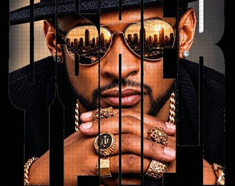 Archivo PNG de la gira de R&B de Usher Raymond 2026 (Descarga digital)