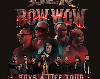 B2K Bow Wow Boys4Life Tour PNG File : B2K Concert 2026 Tshirt Design ( Digital Download)