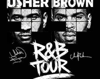 Raymond and Brown R&B Tour 2026: Chris Brown x Usher PNG File (Digital Download)