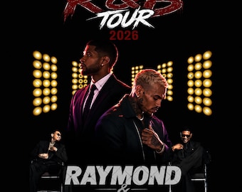 Raymond and Brown R&B Tour 2026: Chris Brown x Usher PNG File (Digital Download)