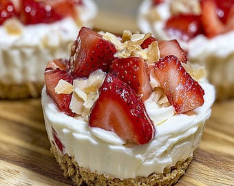 Strawberry Cheesecake Bites Recipe | Easy Dessert | Printable PDF | Instant Download | Homemade Treats