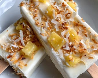 Pineapple Coconut Popsicles Recipe | Easy Homemade Treat | Printable PDF | Instant Download