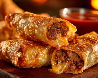 Cheesy Beef Enchiladas Recipe | Printable PDF | Instant Download | Homemade & Easy