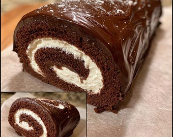 Chocolate Swiss Roll Recipe | Easy Homemade Dessert (Printable PDF Download)