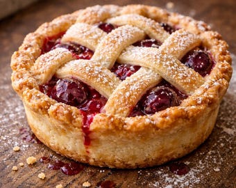 Homemade Cherry Pie Recipe | Easy Printable PDF (Digital Download)