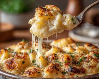 Ricetta degli gnocchi al forno con formaggio / PDF stampabile / Download immediato / Piatto casalingo confortante / Cena facile