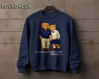 Vintage Polo Ground Japan Bear Sweatshirt Medium Polo Bear Sports