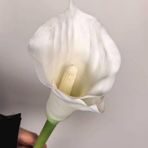 Faux Calla Lily for Bridal Shower, Faux lily of the valley, Calla Lily Bouquets, Wedding Ceremony Aisle Flower for Bride CL01 image 4