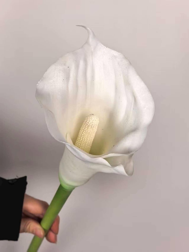 Faux Calla Lily for Bridal Shower, Faux lily of the valley, Calla Lily Bouquets, Wedding Ceremony Aisle Flower for Bride CL01 image 4