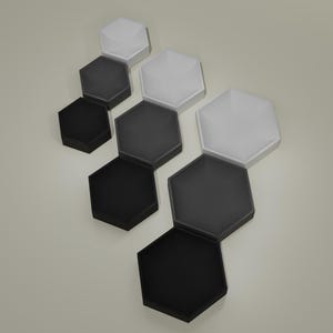 Modular Hex Beading Tray | Precision 3D Printed | Magnetic & Stackable | Built-in Pour Spout