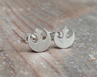 Star Wars Rebel Alliance Sterling Silver Stud Earrings - Geek, Sci Fi