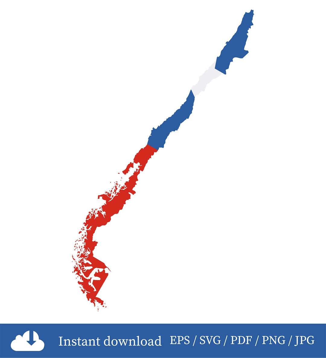 Chile Map Flag SVG - Map of Chile, Chilean National Flag, Chile Map SVG ...