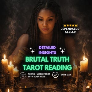 Brutal Honest Tarot Reading Same Day Accurate Psychic Insight Clairvoyant Guidance Personalized Love Career Relationship Reading