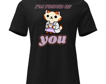 Camiseta holgada para mujer con diseño de gato y salud mental (Dr. Maple) Autocuidado y concienciación sobre la neurodivergencia