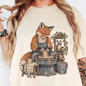 Comfort Colors® 1717 Fox Pottery Shirt, Fox Pottery Night