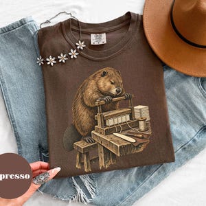 Comfort Colors® 1717 Beaver Bookbinding Shirt, Craft Bench