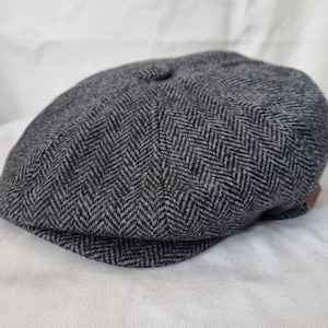 Peaky Blinder Baker Boy Cap • Wool Blend Newsboy hat • Classic 8 Panel Cap• Grey Green Navy Brown• S M L XL• Traditionally men's, now unisex