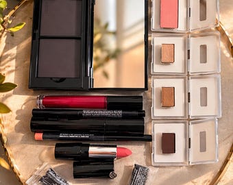 Set di trucchi MK: ombretto, rossetto e mascara - Set regalo di bellezza